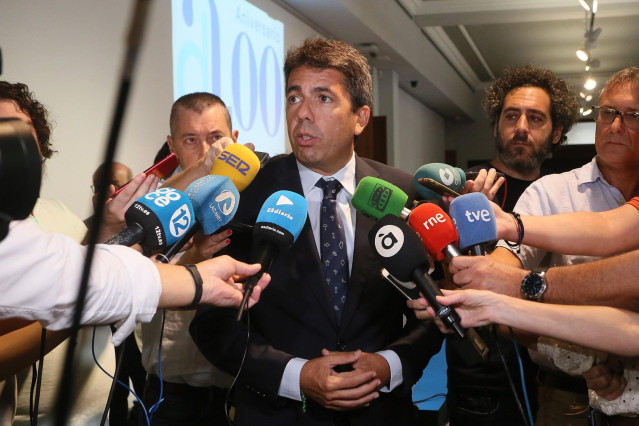 El presidente del PP de la Comunidad Valenciana, Carlos Mazón