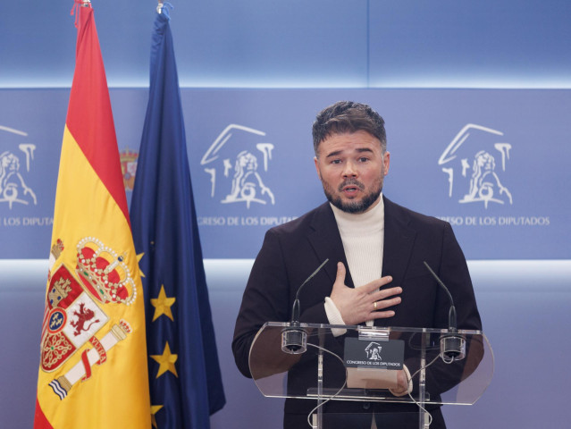 El portavoz de ERC en el Congreso, Gabriel Rufián.
