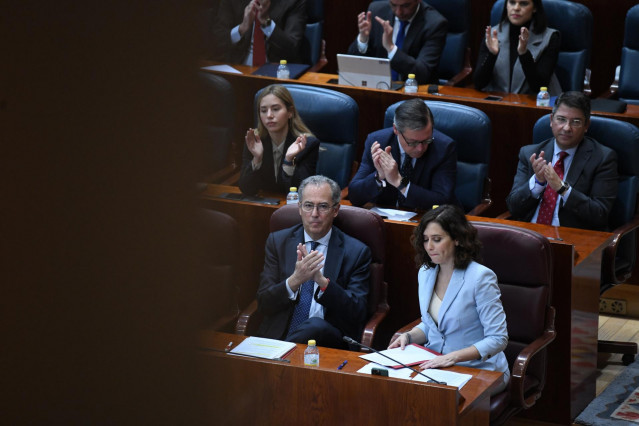 Isabel Díaz Ayuso en la Asamblea de Madrid
