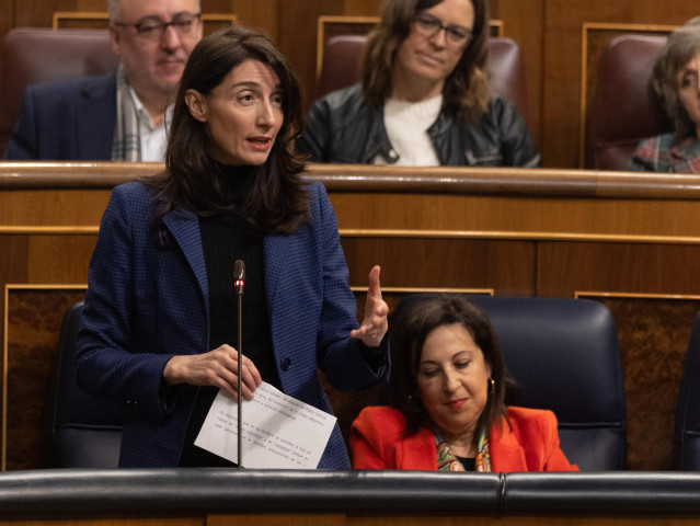 Archivo - La ministra de Justicia, Pilar Llop, en una sesión plenaria en el Congreso de los Diputados