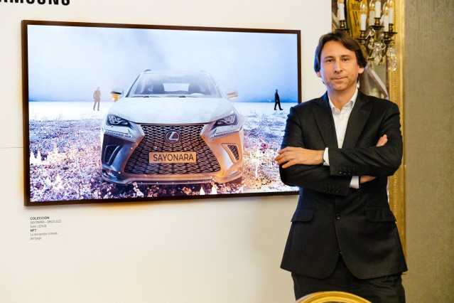 El director de Marketing y Comunicación de Lexus, Aurelio García Duque, durante la presentación del modelo NFT de Lexus en el Hotel Wellington Madrid, a 21 de febrero de 2023, en Madrid (España). Lexus presenta su primer activo digital NFT, que está basad