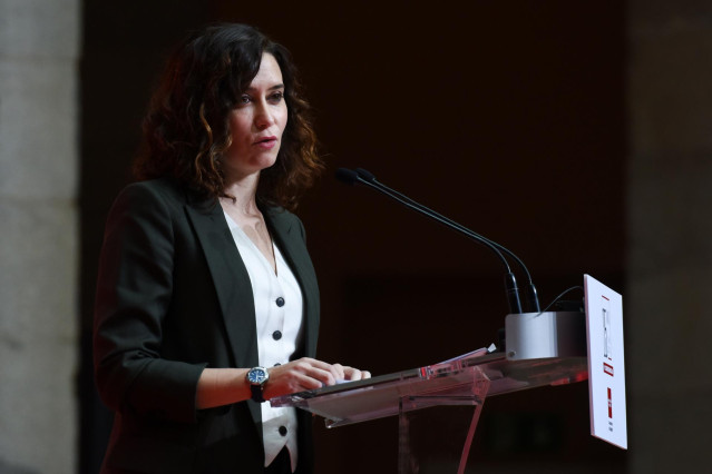 La presidenta de la Comunidad de Madrid, Isabel Díaz Ayuso. Archivo.