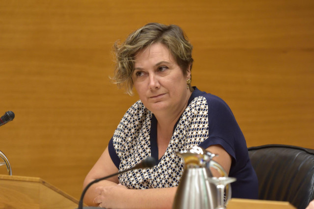 Archivo - La consellera de Educación, Raquel Tamarit, comparece en Corts.