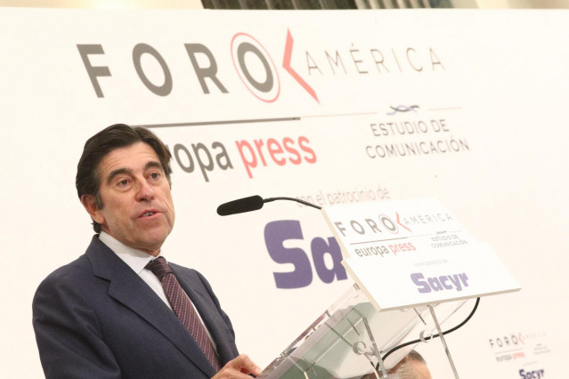 Archivo - Desayuno Foro América con Manuel Manrique, presidente de Sacyr