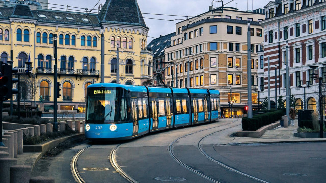 Archivo - Tranvía de CAF en Oslo