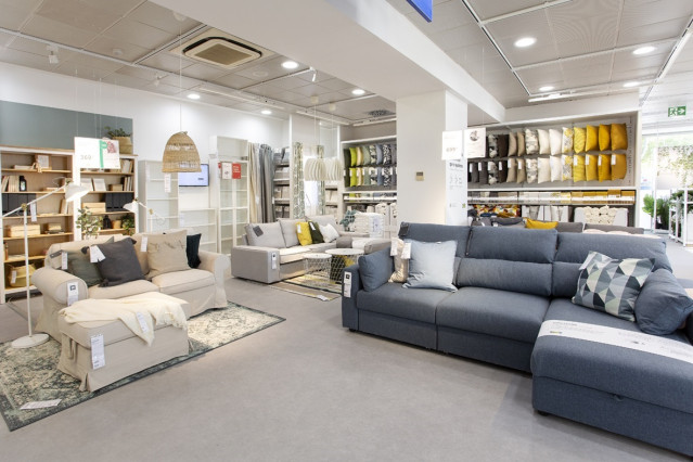 Interior de una tienda de Ikea.