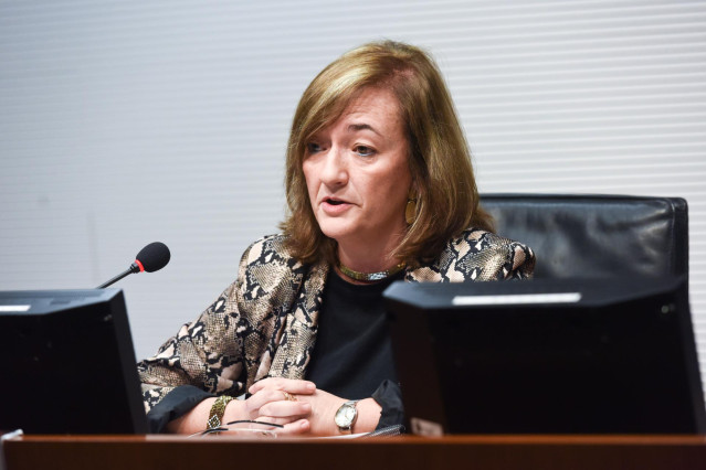 Archivo - La presidenta de la AIReF, Cristina Herrero, interviene durante una rueda de prensa de la Autoridad Independiente de Responsabilidad Fiscal (AIReF), en la sede de AIReF, a 25 de octubre de 2022, en Madrid (España). Durante la rueda de prensa se