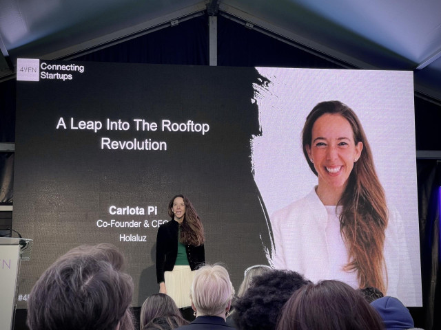 La ceo de Holaluz Carlota Pi este martes en el MWC