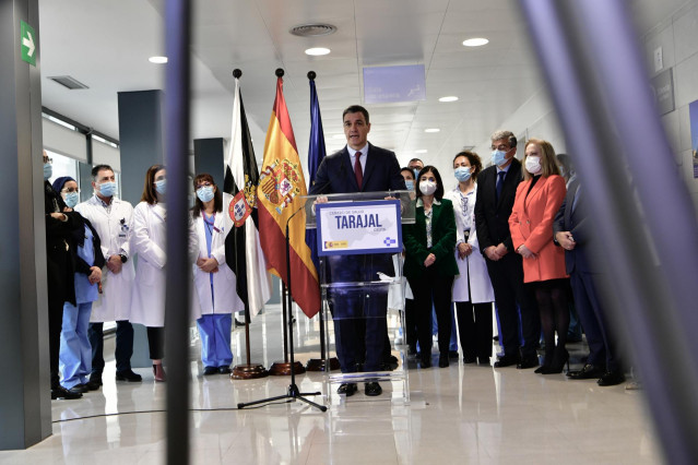 El presidente del Gobierno, Pedro Sánchez, inaugura el Centro de Salud Tarajal, a 1 de marzo de 2023, en Ceuta (España).