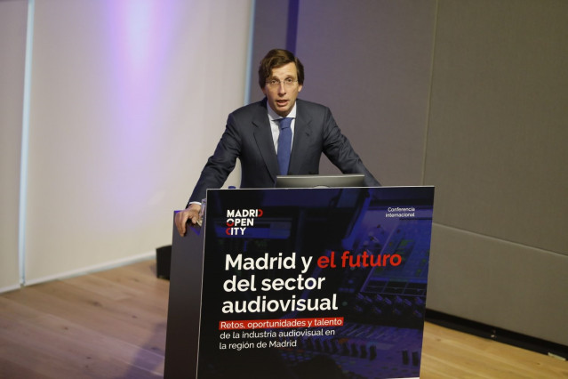 Jose Luis Martínez-Almeida ha inaugurado la jornada ‘Madrid y el futuro del sector audiovisual’ organizada por Madrid Open City