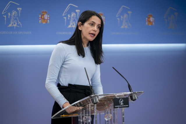 La portavoz de Ciudadanos en el Congreso, Inés Arrimadas