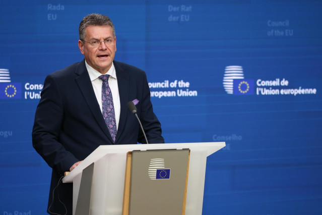 Maros Sefcovic, vicepresidente europeo de Relaciones Institucionales.