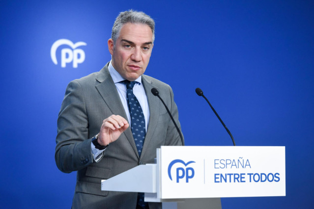 El coordinador general del Partido Popular y director de Campaña, Elías Bendodo.
