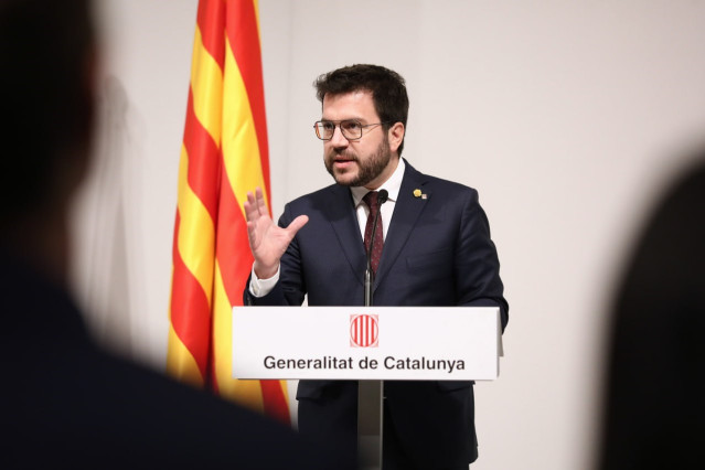 El presidente Pere Aragonès este martes
