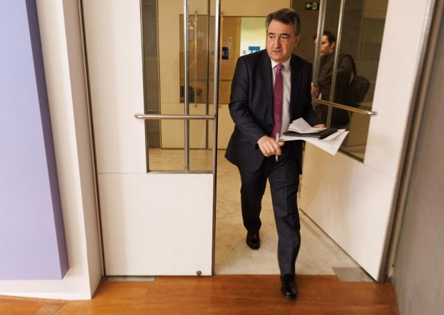 Archivo - El portavoz del PNV en el Congreso, Aitor Esteban, a su llegada a una rueda de prensa anterior a la reunión de la Junta de Portavoces, en el Congreso de los Diputados, a 31 de enero de 2023, en Madrid (España).