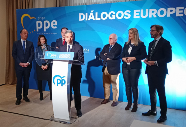 Juan Bravo, en un acto del PP en Vitoria-Gasteiz