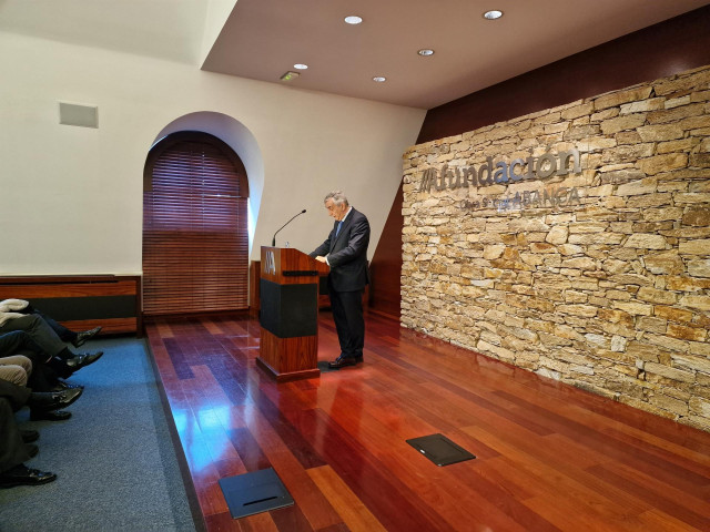 Carlos Ocaña, director general de Funcas, este lunes en Vigo.