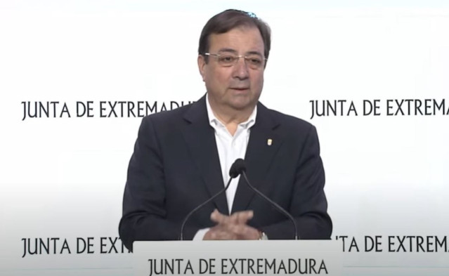 El presidente de la Junta de Extremadura, Guillermo Fernández Vara