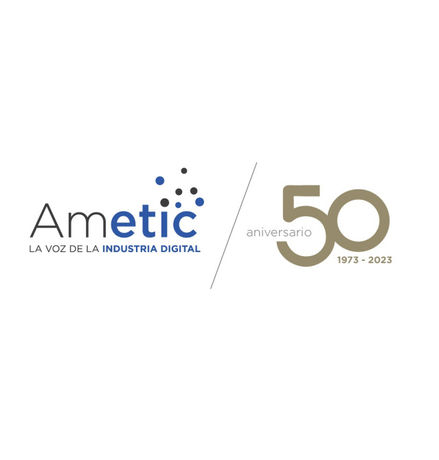 Logo 50 aniversario Ametic