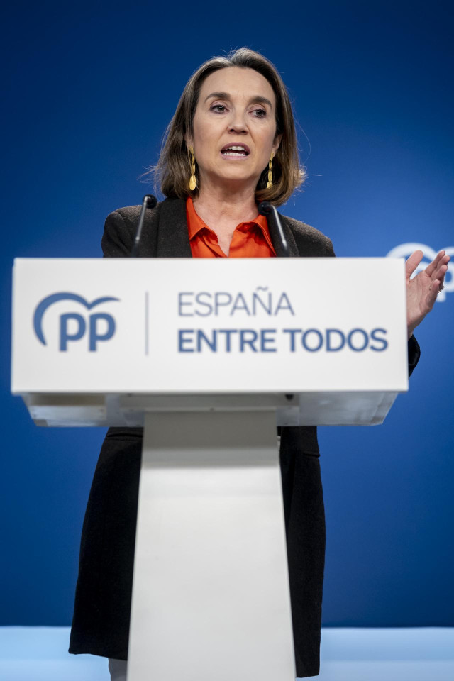 La secretaria general del Partido Popular, Cuca Gamarra.