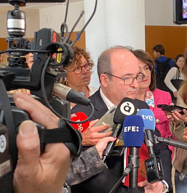 El ministro de Cultura y Deporte, Miquel Iceta