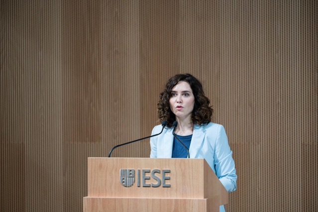 La presidenta de la Comunidad de Madrid, Isabel Díaz Ayuso