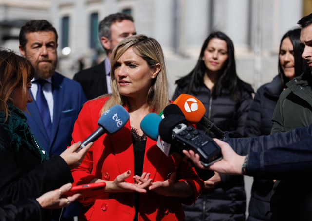 La portavoz nacional de Ciudadanos, Patricia Guasp, atiende a los medios de comunicación’.