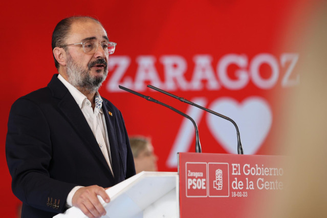 El presidente de Aragón, Javier Lambán