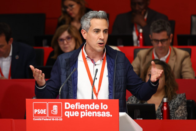 El vicepresidente de Cantabria y candidato a la Presidencia autonómica, Pablo Zuloaga, en el Comité Federal del PSOE