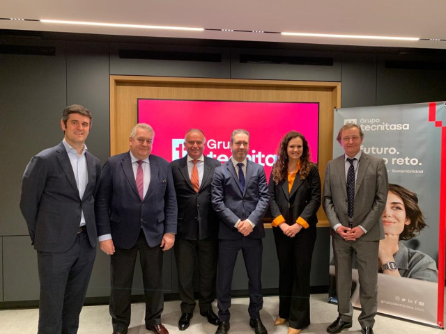Foto de familia del Grupo Tecnitasa, en Madrid, a 22 de marzo de 2023.