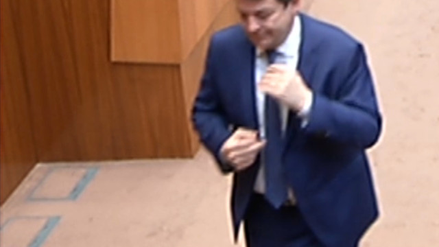 Captura del vídeo del Pleno de las Cortes.