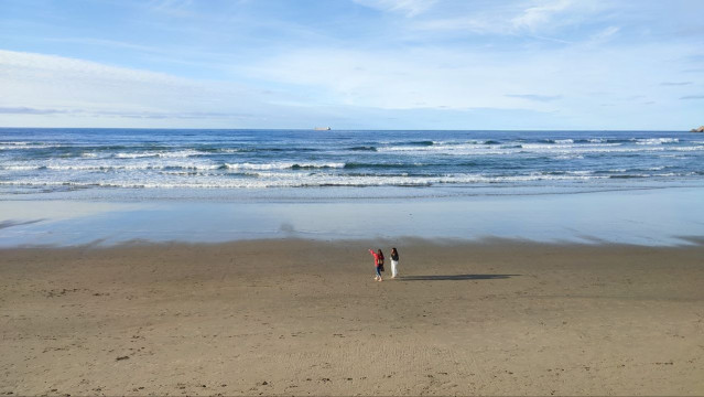 Playa de Salinas, en Castrillón.