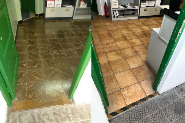 Obras de reforma en el cuartel de la Guardia Civil de Los Llanos de Aridane realizadas por la empresa de Ángel Ramón Tejera, alias 'Mon'