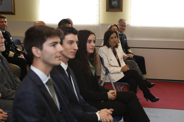 La ministra de Defensa, Margarita Robles, en la entrega de los premios al 9º Premio de Carta a un Militar