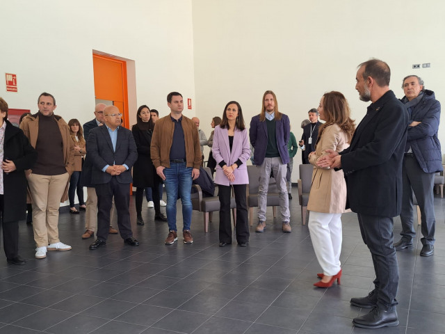 Ione Belarra este sábado durante la inauguración de la 'Ciudad del Mayor' en León