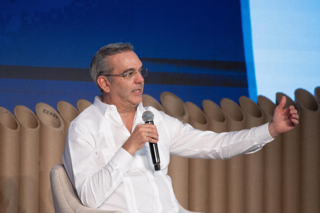 El presidente de República Dominicana, Luis Abinader, durante la clausura del XIV Encuentro Empresarial Iberoamericano