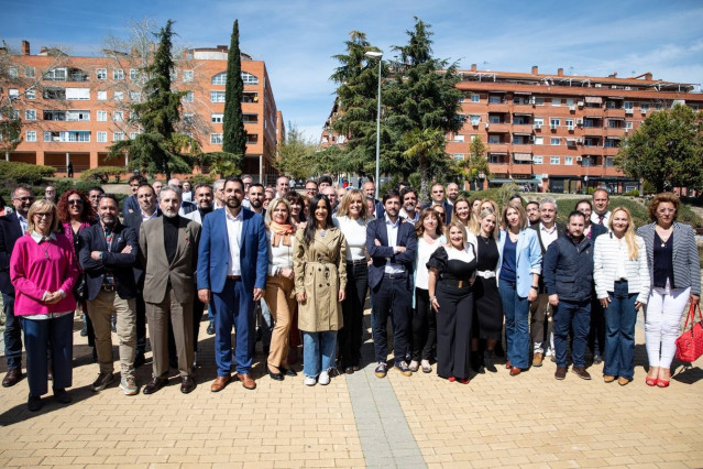 Foto de familia de los candidatos de Cs en la Comunidad de Madrid.