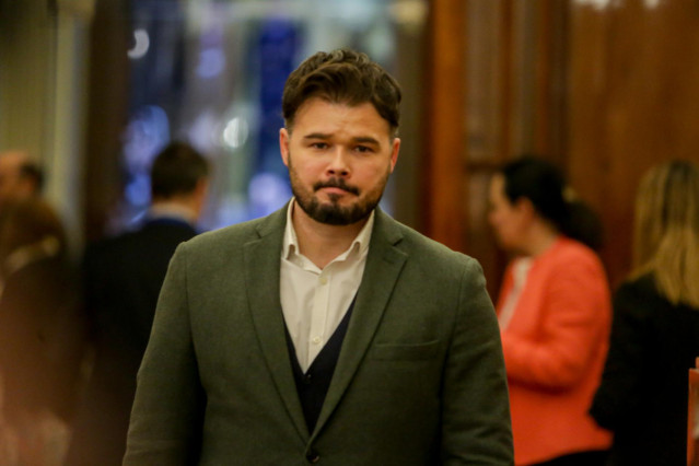 Archivo - El portavoz de ERC en el Congreso, Gabriel Rufián.