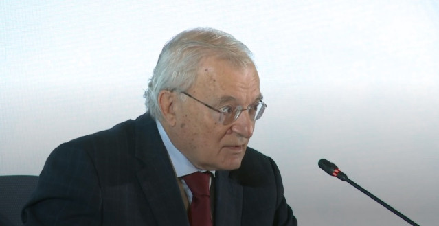Archivo - El presidente de Unicaja Banco, Manuel Azuaga, durante junta general ordinaria de accionistas de Unicaja Banco, celebrada en Málaga el 31 de marzo de 2022.