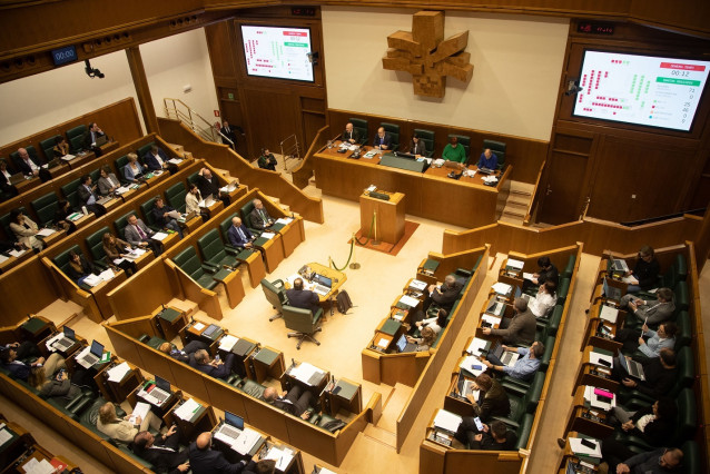 Archivo - Pleno del Parlamento Vasco