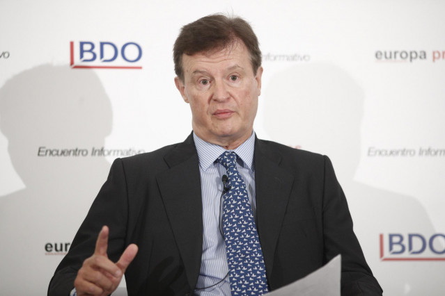 Archivo - El presidente de BDO, Alfonso Osorio, en una foto de archivo del encuentro Informativo de Europa Press bajo el título: 