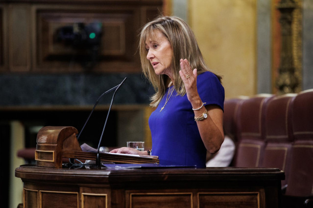 Archivo - La diputada del PP en el Congreso, Paloma Gázquez Collado, interviene en una sesión plenaria en el Congreso de los Diputados, a 23 de noviembre de 2021, en Madrid, (España).  El proyecto de Presupuestos Generales del Estado de 2022 afronta a par