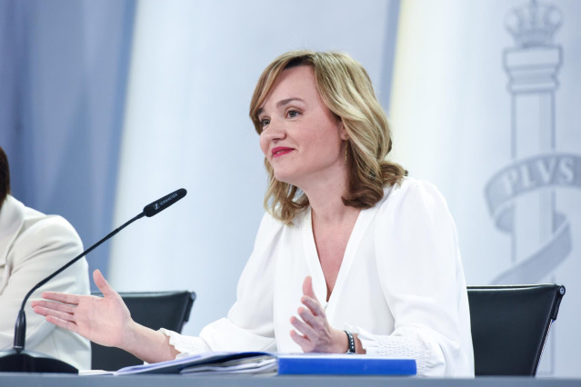 Archivo - Imagen de archivo de la ministra de Educación y Formación Profesional, Pilar Alegría