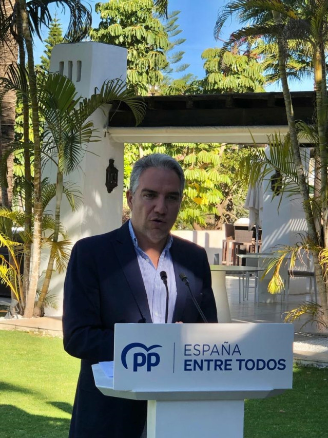 El coordinador general del PP, Elías Bendodo.