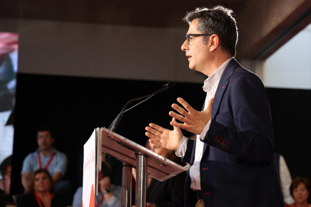 El ministro de la Presidencia, Félix Bolaños, clausura una conferencia en Casal de Peguera, a 25 de marzo de 2023, en Càlvia, Mallorca, Baleares, Islas Baleares, (España).