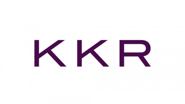 Archivo - Logo del fondo de inversión KKR.