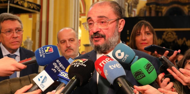 El presidente de Aragón y secretario general de los socialistas en la comunidad autónoma, Javier Lambán.