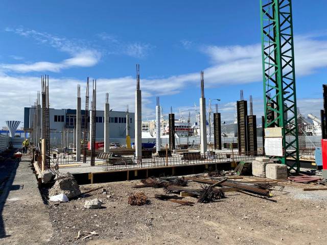 Archivo - La APLP avanza en las obras del nuevo edificio de la Guardia Civil en el Puerto de Las Palmas