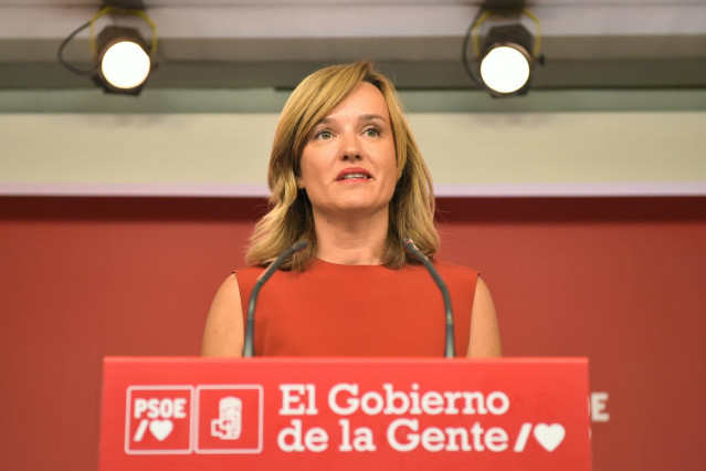 Archivo - La ministra de Educación y Formación Profesional y portavoz del partido socialista (PSOE), Pilar Alegría