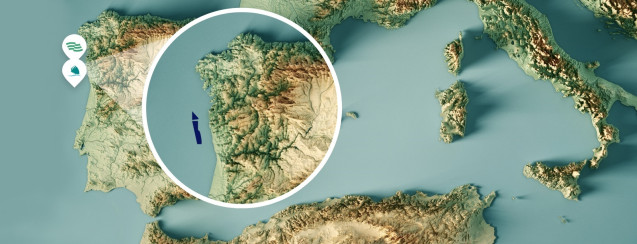 Proyecto de eólica marina de IberBlue Wind en aguas de España y Portugal